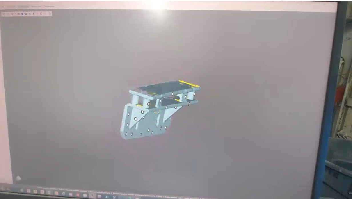 Process of developing and welding new brackets for engine mounts