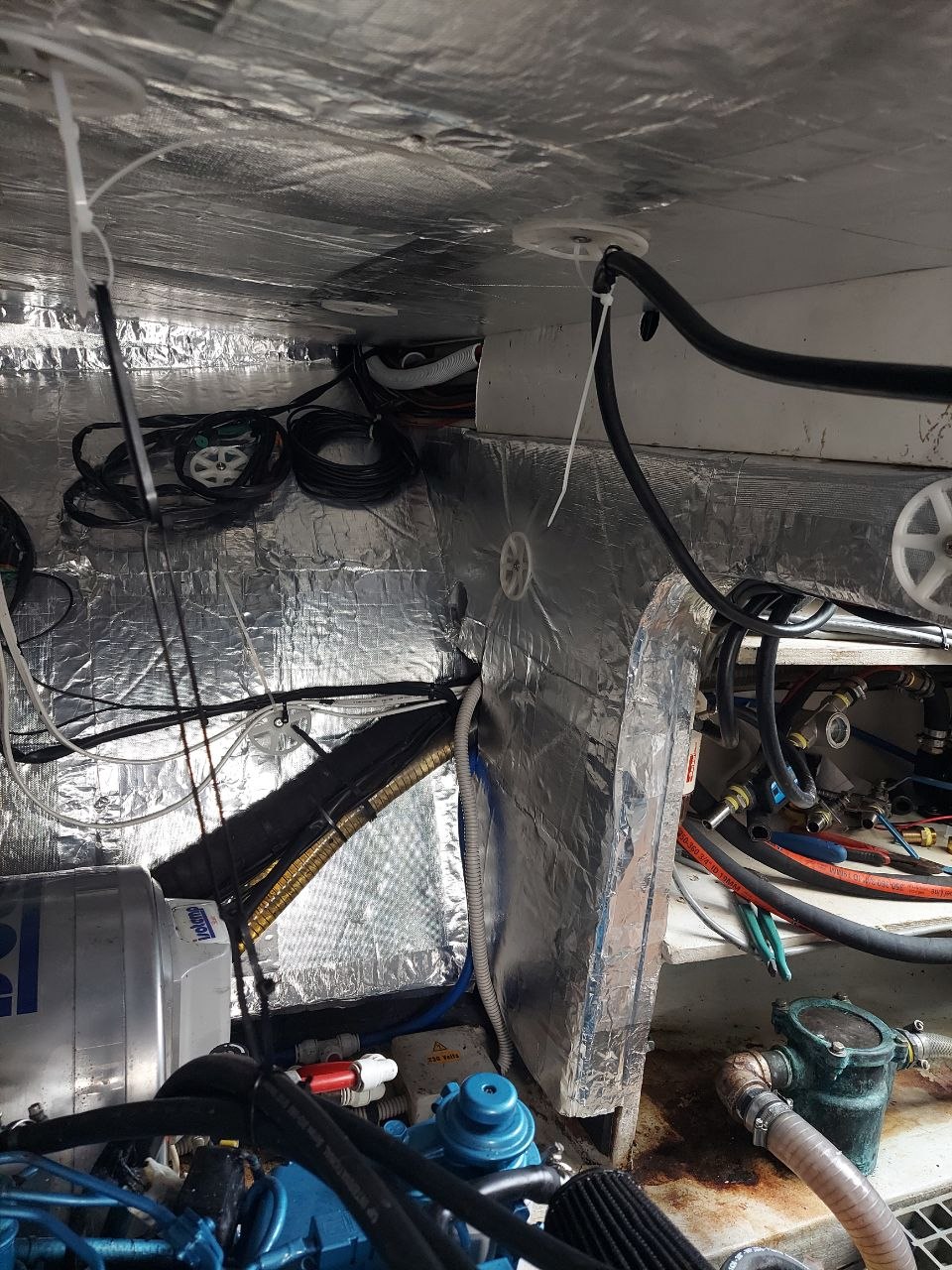 Marine insulation work in progress
